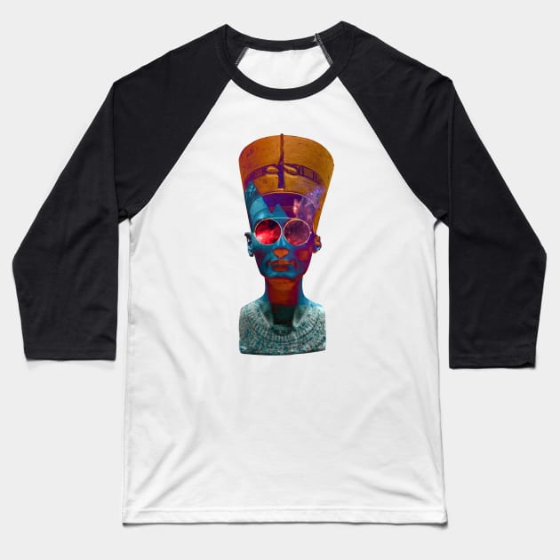 Queen Nefertiti Baseball T-Shirt by theofficialdb